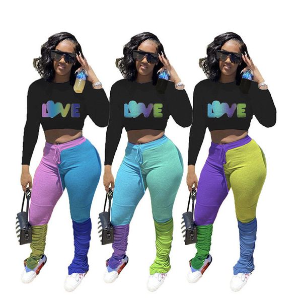 plus size women tracksuit letters love long sleeve sweatshirts crop contrast color trousers pants two pieces outfits sport suit d102603, White
plus size women tracksuit letters love long sleeve sweatshirts crop contrast color trousers pants two pieces outfits sport suit d102603, White