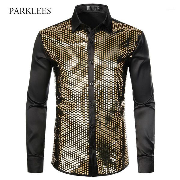 men's luxury shiny sequin shirt 2020 brand new silk satin chemise homme night club stage disco party shirts camisas masculina1, White;black
men's luxury shiny sequin shirt 2020 brand new silk satin chemise homme night club stage disco party shirts camisas masculina1, White;black