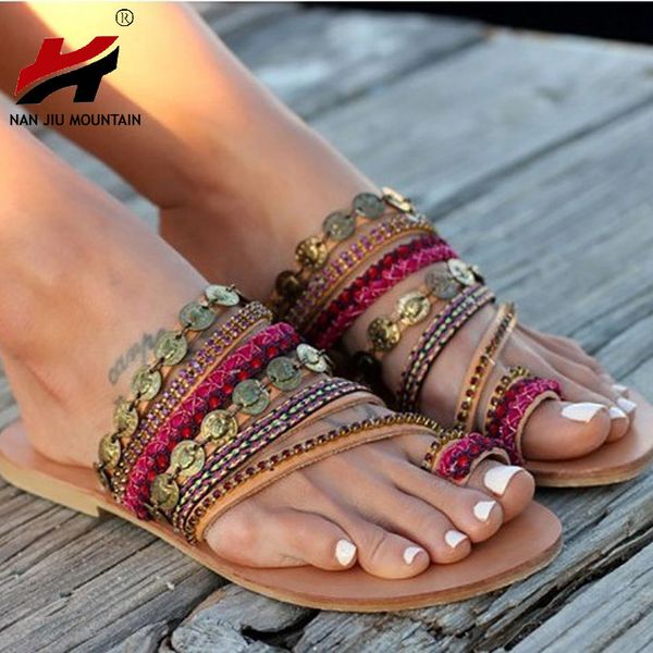 nan jiu mountain shoes woman handmade bohemian wind flat sandals women's shoes plus size 34-43 t200519, Black
nan jiu mountain shoes woman handmade bohemian wind flat sandals women's shoes plus size 34-43 t200519, Black