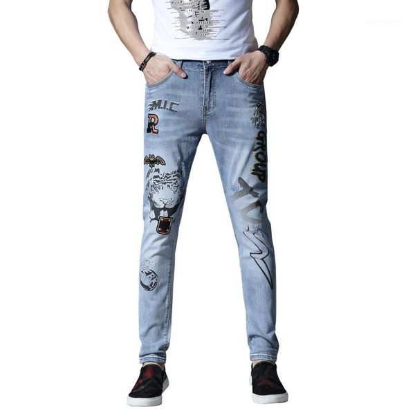 new skinny mens jeans print jeans for men elastic pants trousers cotton hip hop summer spring light blue1, Blue
new skinny mens jeans print jeans for men elastic pants trousers cotton hip hop summer spring light blue1, Blue