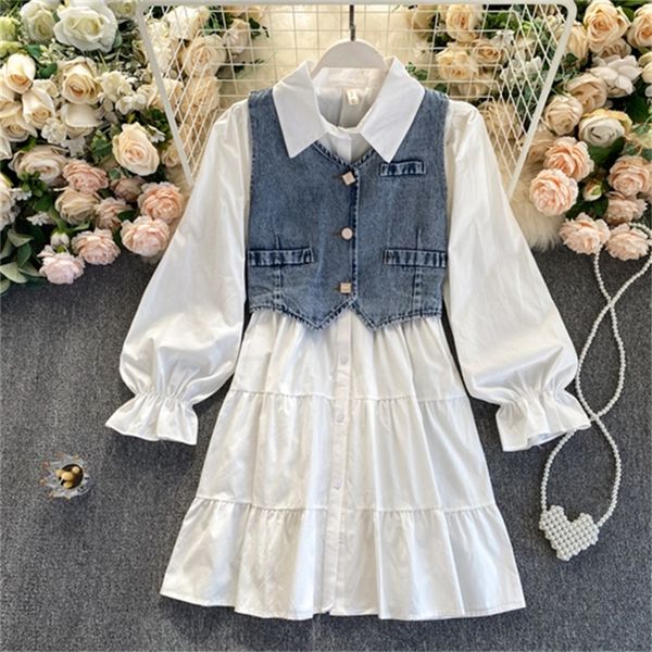 2021 new french shirt lapel flared sleeves and thin ruffled cold wind dress denim vest suit bpnr, Black;gray
2021 new french shirt lapel flared sleeves and thin ruffled cold wind dress denim vest suit bpnr, Black;gray