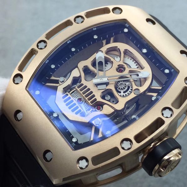 luxury richard rm052 japanese mechanical movement black skull dial glass back men's fashion watch black rubber 18k rose gold, Slivery;brown
luxury richard rm052 japanese mechanical movement black skull dial glass back men's fashion watch black rubber 18k rose gold, Slivery;brown
