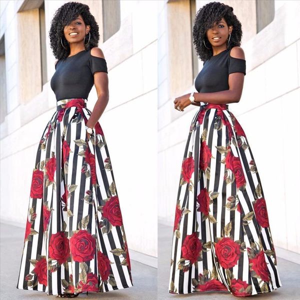 summer women maxi long skirts black two pieces fashion ladies female floral skirts black vestidos plus size 5xl
summer women maxi long skirts black two pieces fashion ladies female floral skirts black vestidos plus size 5xl