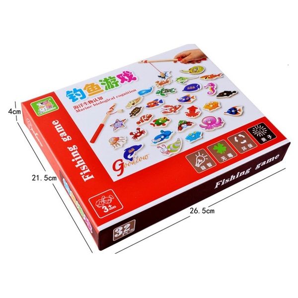 32 piece baby wooden magnetic fishing game puzzle toys kids infant funny puzzles children birthday gift toy se
32 piece baby wooden magnetic fishing game puzzle toys kids infant funny puzzles children birthday gift toy se