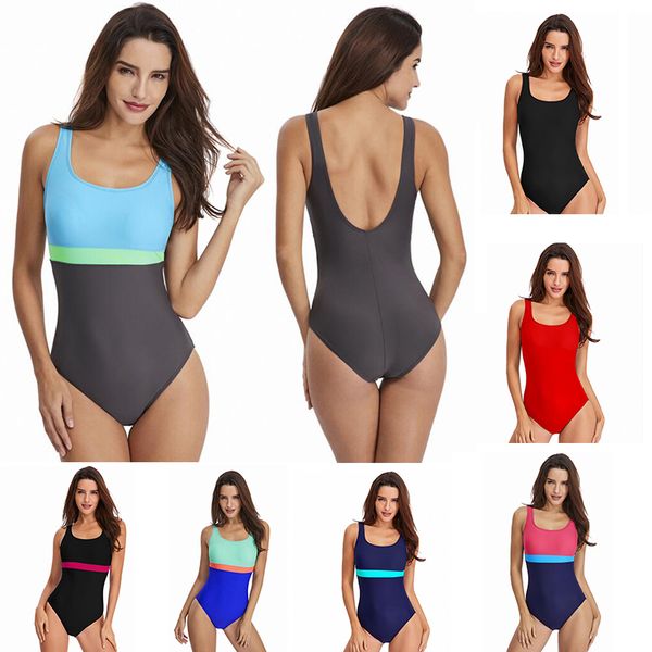 elastic striped summer swimsuit european tight-fitting belly swimsuit triangle sports color matching one-piece women swim wear
elastic striped summer swimsuit european tight-fitting belly swimsuit triangle sports color matching one-piece women swim wear