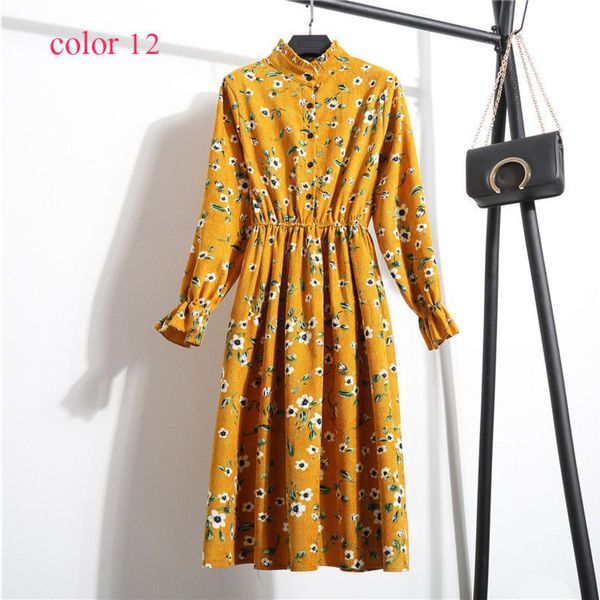 winter corduroy floral print women elastic waist autumn winter dress stand collar beach dress vestidos party female c0122
winter corduroy floral print women elastic waist autumn winter dress stand collar beach dress vestidos party female c0122