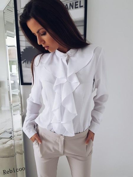 ruffle ladies blouses shirt white black elegant office blouse sleeve plus size womens clothing feminine blouse 2021 autumn
ruffle ladies blouses shirt white black elegant office blouse sleeve plus size womens clothing feminine blouse 2021 autumn