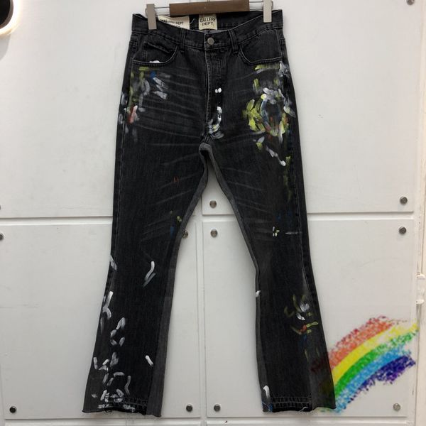 manual splash ink gallery dept jeans men women 1:1 gallery dept stitching bootcut denim pants graffiti jeans, Blue;black
manual splash ink gallery dept jeans men women 1:1 gallery dept stitching bootcut denim pants graffiti jeans, Blue;black