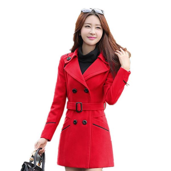 women's wool & blends b1452 2021 spring autumn winter han edition with thick coat women long paragraph pure color cultivate one's, Black
women's wool & blends b1452 2021 spring autumn winter han edition with thick coat women long paragraph pure color cultivate one's, Black