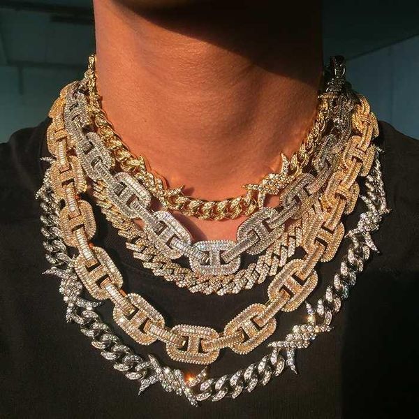 chokers iced out bling 5a cz cubic zirconia cuban chain 18k gold hip hop delicate barbed wire necklace for men men charming jewelry, Golden;silver
chokers iced out bling 5a cz cubic zirconia cuban chain 18k gold hip hop delicate barbed wire necklace for men men charming jewelry, Golden;silver