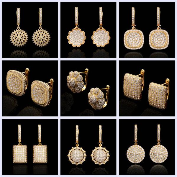 gold hoops luxury jewelry round square zirconia hoop earrings for women gifts unique trendy earring 2020, Golden;silver
gold hoops luxury jewelry round square zirconia hoop earrings for women gifts unique trendy earring 2020, Golden;silver