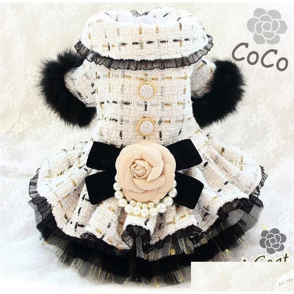 shipping handmade dog clothes fashion vintage camellia tweed dog dress dog coat pet clothes cats poodle maltese dhhhp
shipping handmade dog clothes fashion vintage camellia tweed dog dress dog coat pet clothes cats poodle maltese dhhhp