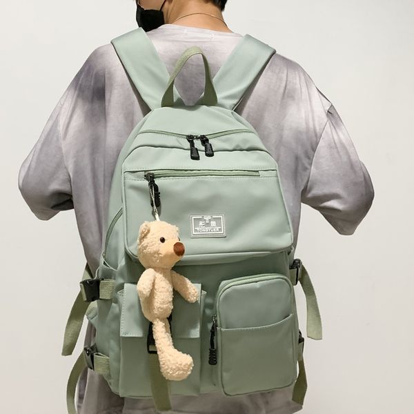 multi-pocket waterproof nylon backpack buckles leisure travel backpack korean school bag for senior students c0125
multi-pocket waterproof nylon backpack buckles leisure travel backpack korean school bag for senior students c0125