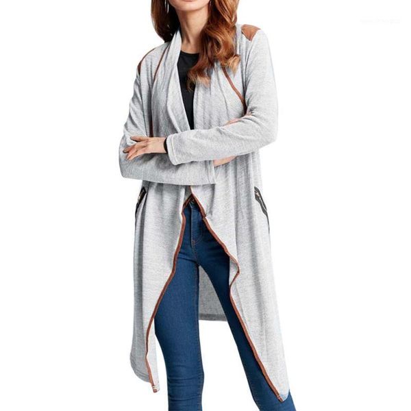 women's jackets women long sleeve ops cardigan jacket windbreaker plus size womens knitted casual coat autumn outwear clothes#8201, Black;brown
women's jackets women long sleeve ops cardigan jacket windbreaker plus size womens knitted casual coat autumn outwear clothes#8201, Black;brown