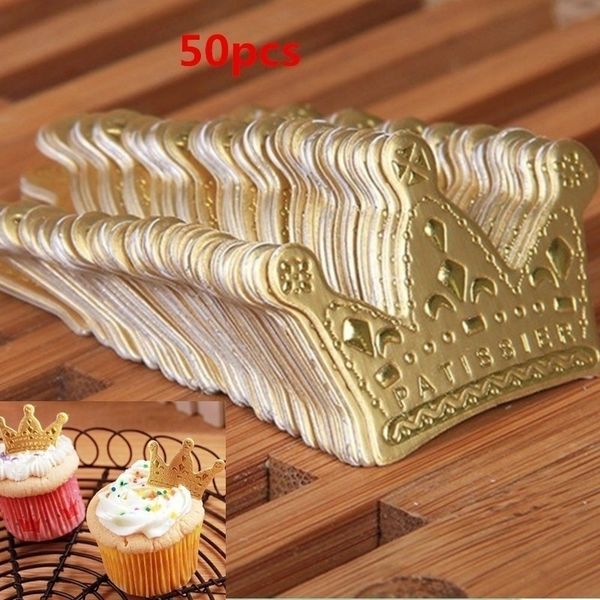 50pcs/lot gold princess crown cake er favors party cupcake picks wedding birthday decorations accessories
50pcs/lot gold princess crown cake er favors party cupcake picks wedding birthday decorations accessories