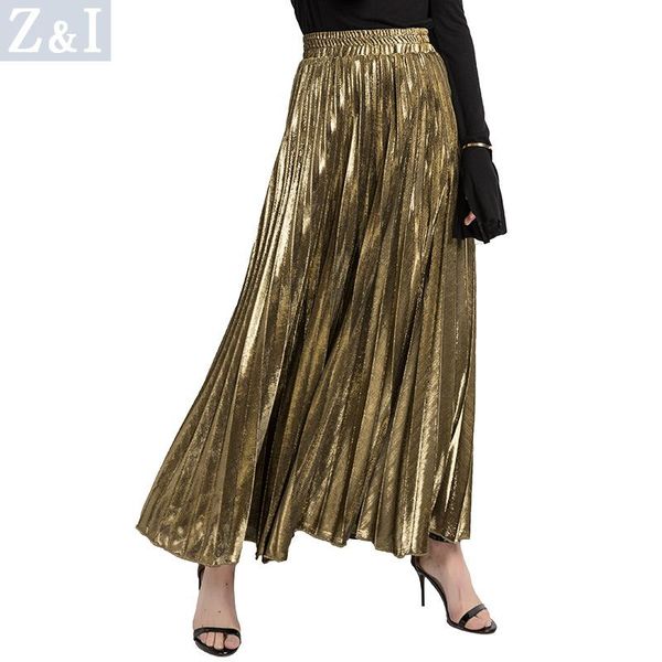 women silver gold skirt lady midi skirts elastic high waist metallic pleated skirt for party ladies saia fenimias send soon, Black
women silver gold skirt lady midi skirts elastic high waist metallic pleated skirt for party ladies saia fenimias send soon, Black