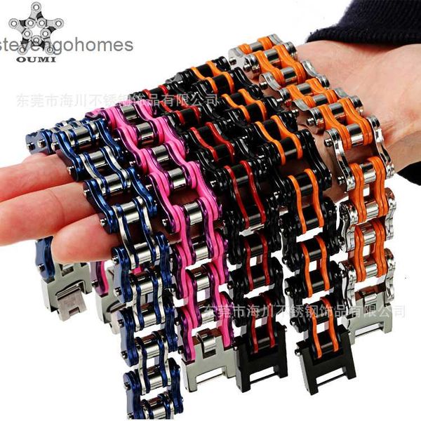 origin bicycle men's fashion 16mm stainless titanium steel locomotive bracelet, Silver
origin bicycle men's fashion 16mm stainless titanium steel locomotive bracelet, Silver