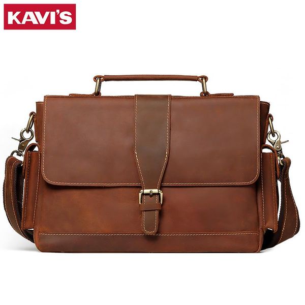 kavis 2020 new men's genuine leather briefcase male man lapbag cow leather for men messenger shoulder bags business travel
kavis 2020 new men's genuine leather briefcase male man lapbag cow leather for men messenger shoulder bags business travel
