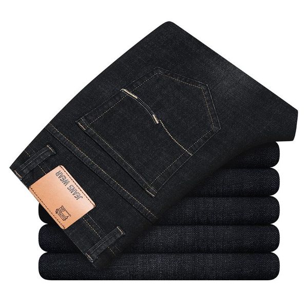 men's jeans blue classic pocket embroidered 2021 spring fashion brand clothing business casual slim straight jeans,1110
men's jeans blue classic pocket embroidered 2021 spring fashion brand clothing business casual slim straight jeans,1110