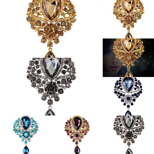 new male rhinestone men's original alloy corsage female european and american glass pendant brooch pin acc xekq, Black;gray
new male rhinestone men's original alloy corsage female european and american glass pendant brooch pin acc xekq, Black;gray