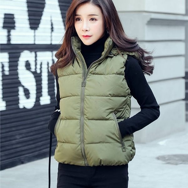 bella philosophy autumn hooded women cotton vest autumn casual warm thick waistcoat sleeveless solid removable hat vest 201027, Black;white
bella philosophy autumn hooded women cotton vest autumn casual warm thick waistcoat sleeveless solid removable hat vest 201027, Black;white