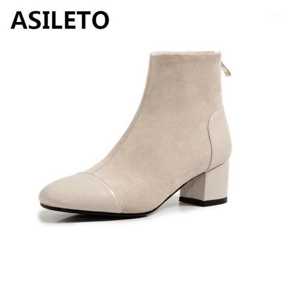 asileto women ankle boots new square toe 5cm heels patchwork breathable classic simple zip big size 31-43 casual winter s21011, Black
asileto women ankle boots new square toe 5cm heels patchwork breathable classic simple zip big size 31-43 casual winter s21011, Black