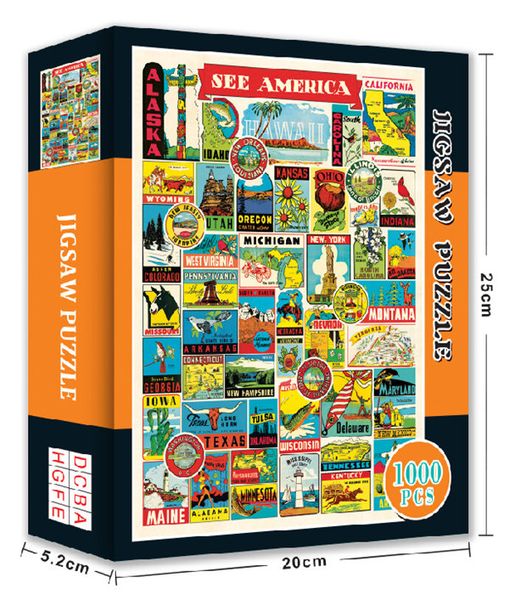 fun puzzles wooden assembling picture space travel puzzles toys for adults children kids home games christmas gift