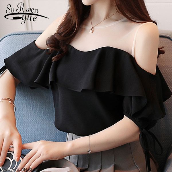 womens and blouses ladies chiffon shirts o-neck off-shoulder butterfly sleeve elegant for women 2993 50 y200828, White
womens and blouses ladies chiffon shirts o-neck off-shoulder butterfly sleeve elegant for women 2993 50 y200828, White