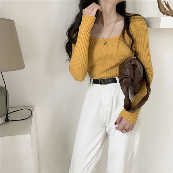2021 new simple versatile temperament base female shirt pulley spring early fall thin sleeve square turtleneck 5d77, White;black
2021 new simple versatile temperament base female shirt pulley spring early fall thin sleeve square turtleneck 5d77, White;black