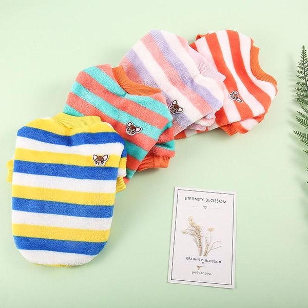 dog apparel 2021 winter puppy clothes flannel soft dogs coat jacket rainbow sweatershirt chihuahua for small costume
dog apparel 2021 winter puppy clothes flannel soft dogs coat jacket rainbow sweatershirt chihuahua for small costume
