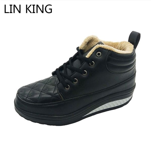 boots lin king women winter shoes wedge heel elevated high-casual fashion platform warm swing ankle snow, Black
boots lin king women winter shoes wedge heel elevated high-casual fashion platform warm swing ankle snow, Black