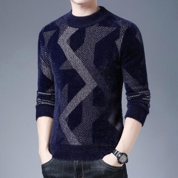 men's sweaters mink fleece pullover sweater winter thick warmth half high neck, White;black
men's sweaters mink fleece pullover sweater winter thick warmth half high neck, White;black
