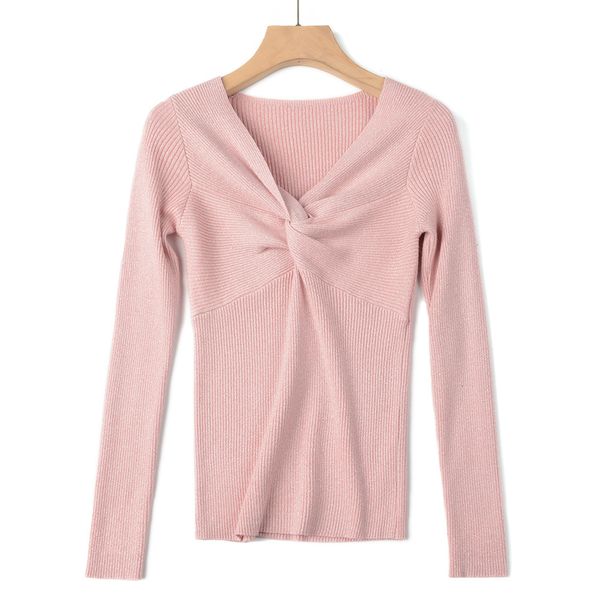 2021 new glitter women spring autumn high elasticity rib knitted jumper fashion female pullover sweater 0wdj, White;black
2021 new glitter women spring autumn high elasticity rib knitted jumper fashion female pullover sweater 0wdj, White;black