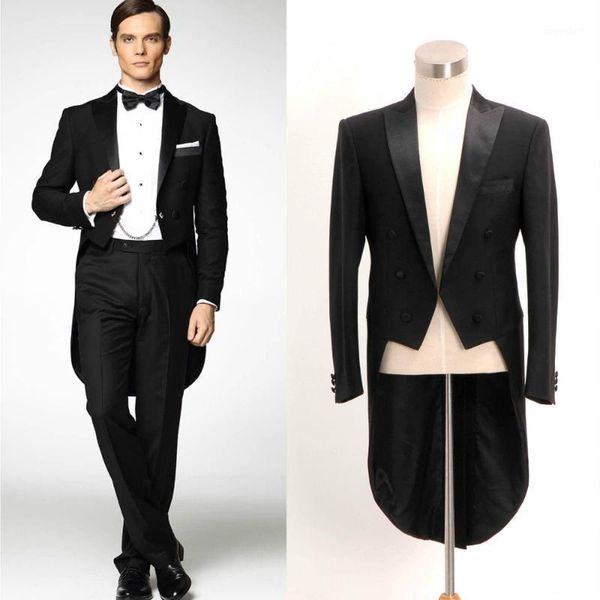 black swallow tailed coat 2pieces(jacketpantbowtie)fashion terno masculino custume homme personal wedding party prom men suits1, White;black
black swallow tailed coat 2pieces(jacketpantbowtie)fashion terno masculino custume homme personal wedding party prom men suits1, White;black