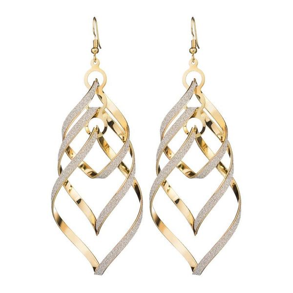 Fashion Women Earrings Gold Filled Spiral Scrub Long Dangle Drop Earrings Jewelry Gifts Beautiful Oorbellen Flawless Bijoux, Silver
Fashion Women Earrings Gold Filled Spiral Scrub Long Dangle Drop Earrings Jewelry Gifts Beautiful Oorbellen Flawless Bijoux, Silver