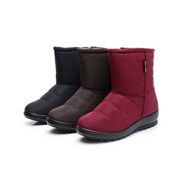 2020 women's boots stuffed fur lady casual warm winter shoes zapatillas mujer snowboots s2su, Black
2020 women's boots stuffed fur lady casual warm winter shoes zapatillas mujer snowboots s2su, Black