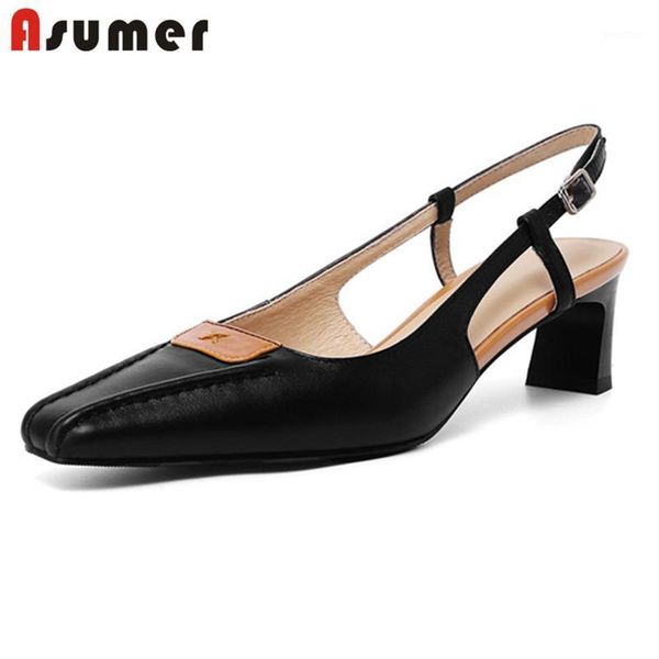 sandals asumer 2021 arrive women genuine leather shoes square toe buckle high heels summer women1, Black
sandals asumer 2021 arrive women genuine leather shoes square toe buckle high heels summer women1, Black