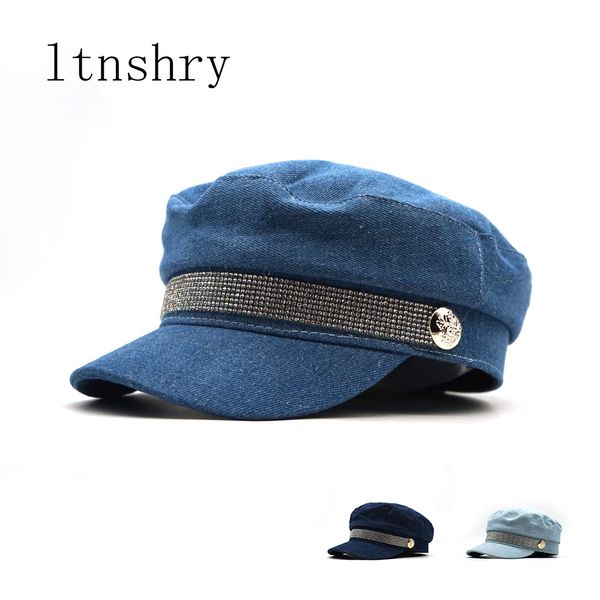 new winter rhinestone cowboy beret hat women autumn hat french style flat caps casual streetwear hats military cap 201026, Blue;gray
new winter rhinestone cowboy beret hat women autumn hat french style flat caps casual streetwear hats military cap 201026, Blue;gray