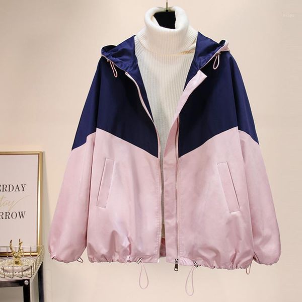 harajuku women loose coats fashion hooded patchwork casual jackets spring autumn female baseball jackets fp15701, Black;brown
harajuku women loose coats fashion hooded patchwork casual jackets spring autumn female baseball jackets fp15701, Black;brown