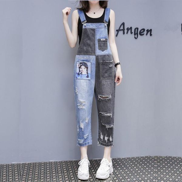 denim overalls women's european station net red jeans female 2020spring ab face stitching loose hole strap 9 points jeans female, Blue
denim overalls women's european station net red jeans female 2020spring ab face stitching loose hole strap 9 points jeans female, Blue