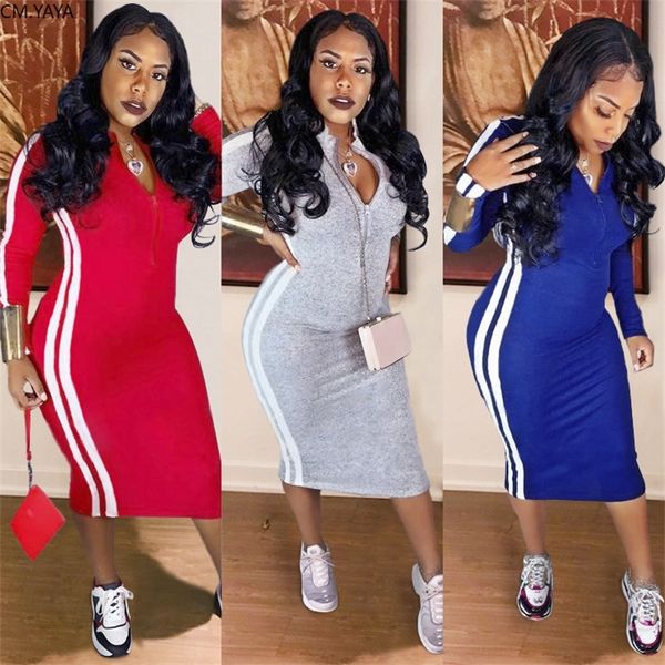 gl autumn women winter bodycon dress striped zipper elastic full sleeve fashion club night party bandage midi dresses k8704 201008, White;black
gl autumn women winter bodycon dress striped zipper elastic full sleeve fashion club night party bandage midi dresses k8704 201008, White;black