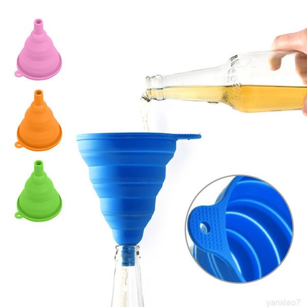 silicone collapsible liquid kitchen tools multi colors folding portable oil honey funnels mini wine funnel hopper
silicone collapsible liquid kitchen tools multi colors folding portable oil honey funnels mini wine funnel hopper