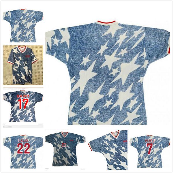 1994 world cup away soccer jersey 1994 lalas stewart wegerle soccer shirt america national team balboa football uniform, Black;yellow
1994 world cup away soccer jersey 1994 lalas stewart wegerle soccer shirt america national team balboa football uniform, Black;yellow
