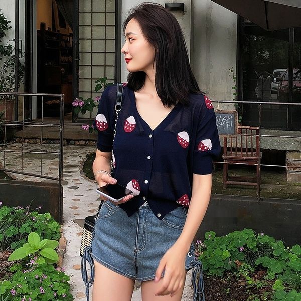 bqrmt small knitted jacket strawberry strawberry jacquard thin versatile summer sunscreen loose linen jacquard cardigan lin women's u, White;black
bqrmt small knitted jacket strawberry strawberry jacquard thin versatile summer sunscreen loose linen jacquard cardigan lin women's u, White;black