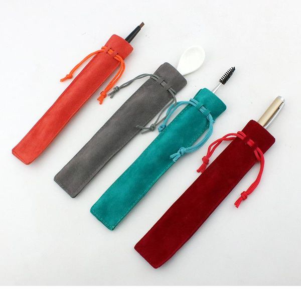 50pcs/lot pen bag double velour lip stick bag both-side flannelette lip gloss drawstring bag g bbymga 
50pcs/lot pen bag double velour lip stick bag both-side flannelette lip gloss drawstring bag g bbymga
