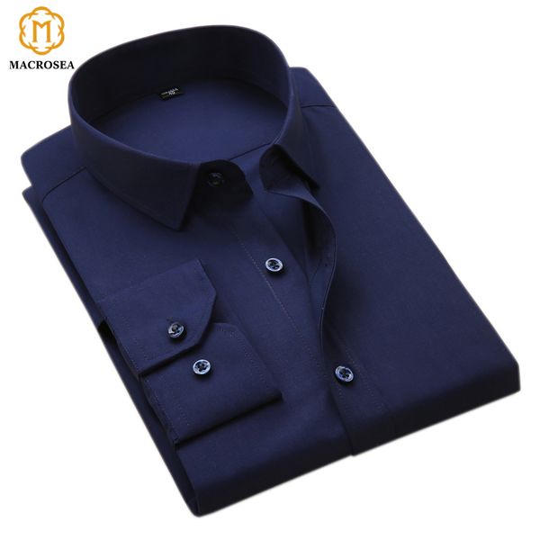 macrosea men's business formal shirts men work shirts plain long sleeve solid color shirt no pocket office-wear clothing lj200925, White;black
macrosea men's business formal shirts men work shirts plain long sleeve solid color shirt no pocket office-wear clothing lj200925, White;black