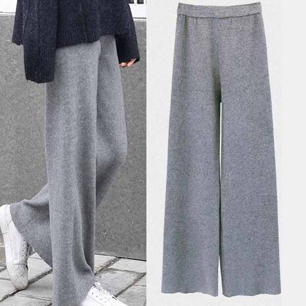 stretch elastic knitted baggy straight pants women casual elastic high waist wide leg pants korean trousers joggers office1, Black;white
stretch elastic knitted baggy straight pants women casual elastic high waist wide leg pants korean trousers joggers office1, Black;white