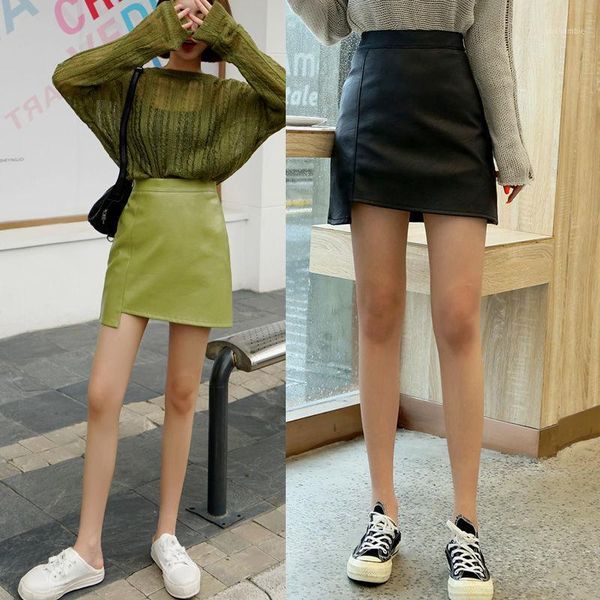 leather skirt women's autumn winter pu high waist irregular black a- line woman skirts mujer faldas saias mulher1
leather skirt women's autumn winter pu high waist irregular black a- line woman skirts mujer faldas saias mulher1