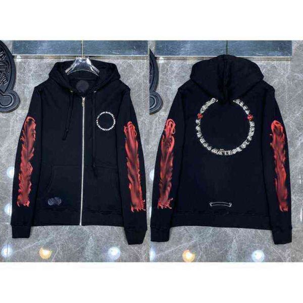 luxury designer classic fashion hoodies mens zipper ch horseshoe sanskrit cross print pullover hooded sweatshirts sweater woman loose jackts, Black
luxury designer classic fashion hoodies mens zipper ch horseshoe sanskrit cross print pullover hooded sweatshirts sweater woman loose jackts, Black