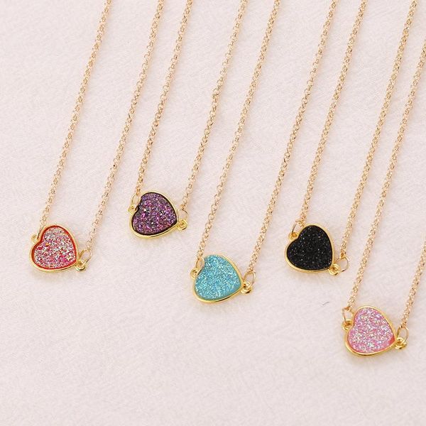 chains 2021 latest fashion trend candy color love frosted necklace simple personality clavicle chain creative item, Silver 
chains 2021 latest fashion trend candy color love frosted necklace simple personality clavicle chain creative item, Silver